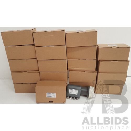 Zinwell Satellite Quad LNB Foxtel, Vast 10700 Quad Output - Lot of 20 - Total ORP $836.00
