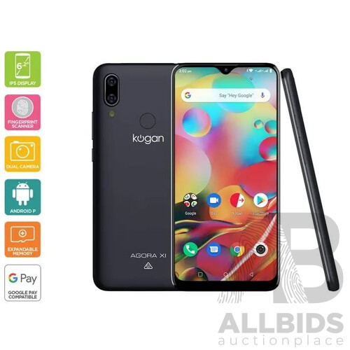 Kogan Agora XI 32 GB (With SD Card Slot Storage) Mobile Phone - Missing USB Type-C Cable - ORP $161.00