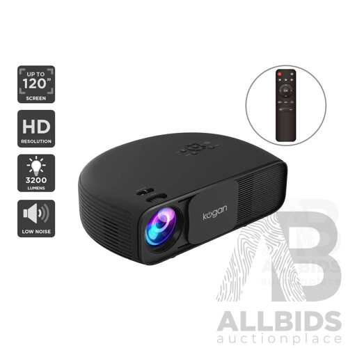 Kogan 3200 Lumens HD Projector - ORP $198.00