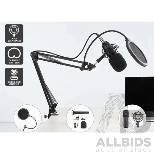 Microsoft Surface Pro Signature Type Cover, Kogan 5 in 1 Combo Scanner, and Kogan USB Condenser Microphone  - Lot of 3 - Total ORP $230.62