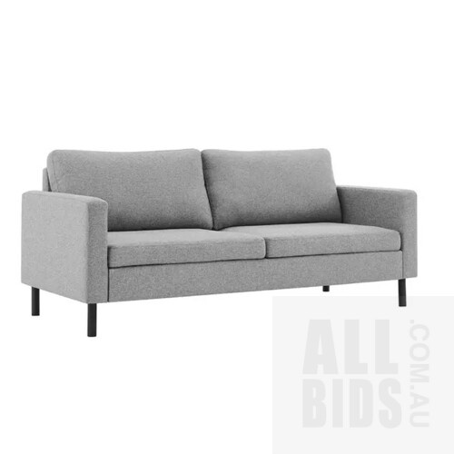 Matt Blatt Inge 2.5 Seater Sofa (Light Grey) - ORP $349.00