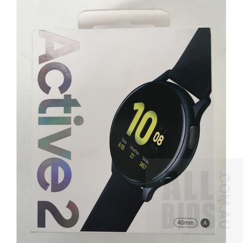 Samsung Galaxy Watch Active 2 SM-R830 (40mm) Black (Bluetooth) - ORP $599.00