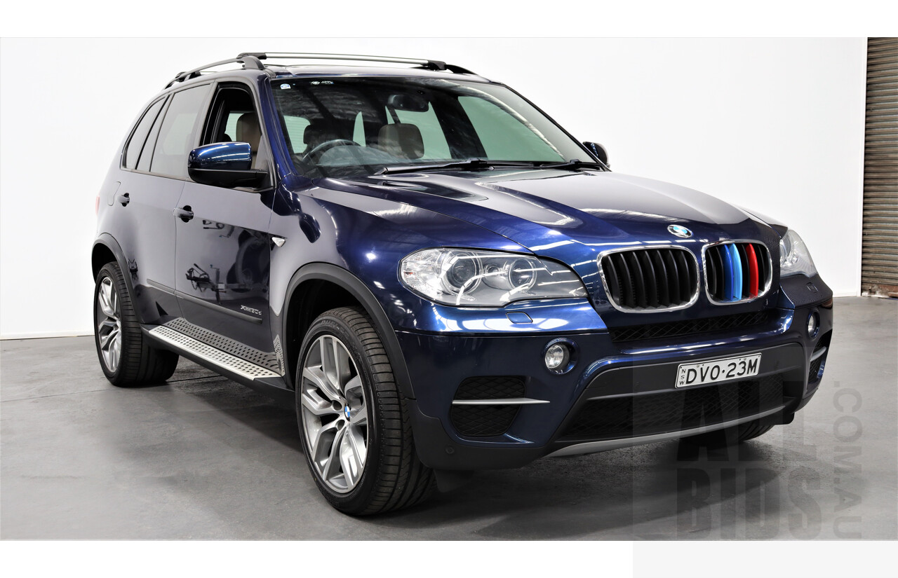 10/2012 Bmw X5 Xdrive 30d E70 MY10 4d Wagon Blue 3.0L Turbo Diesel