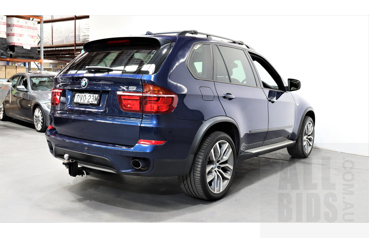 10/2012 Bmw X5 Xdrive 30d E70 MY10 4d Wagon Blue 3.0L Turbo Diesel