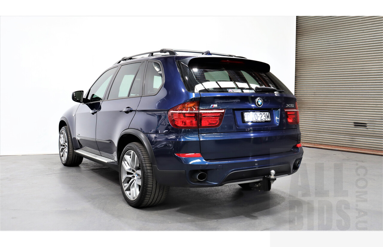10/2012 Bmw X5 Xdrive 30d E70 MY10 4d Wagon Blue 3.0L Turbo Diesel