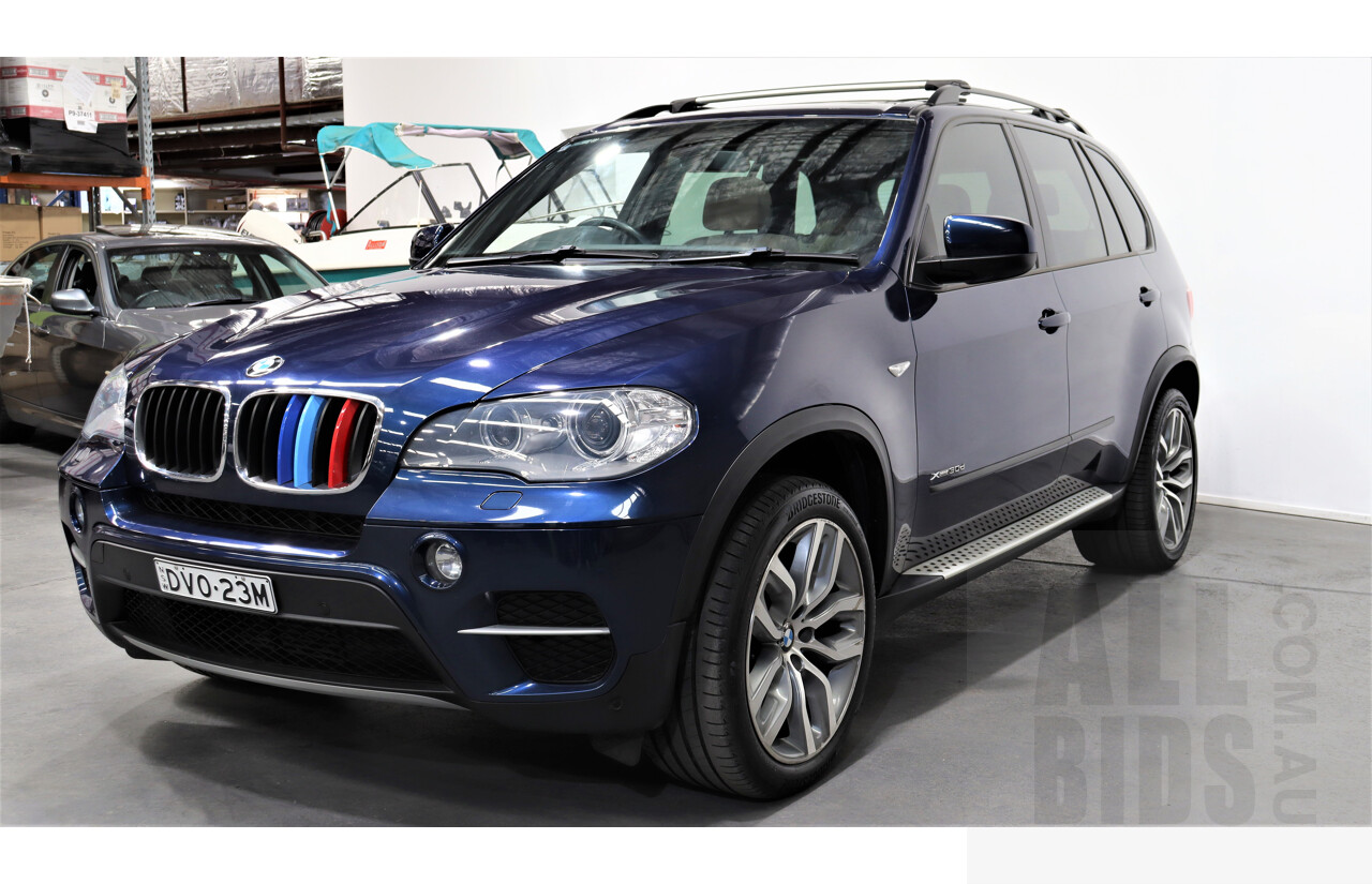 10/2012 Bmw X5 Xdrive 30d E70 MY10 4d Wagon Blue 3.0L Turbo Diesel