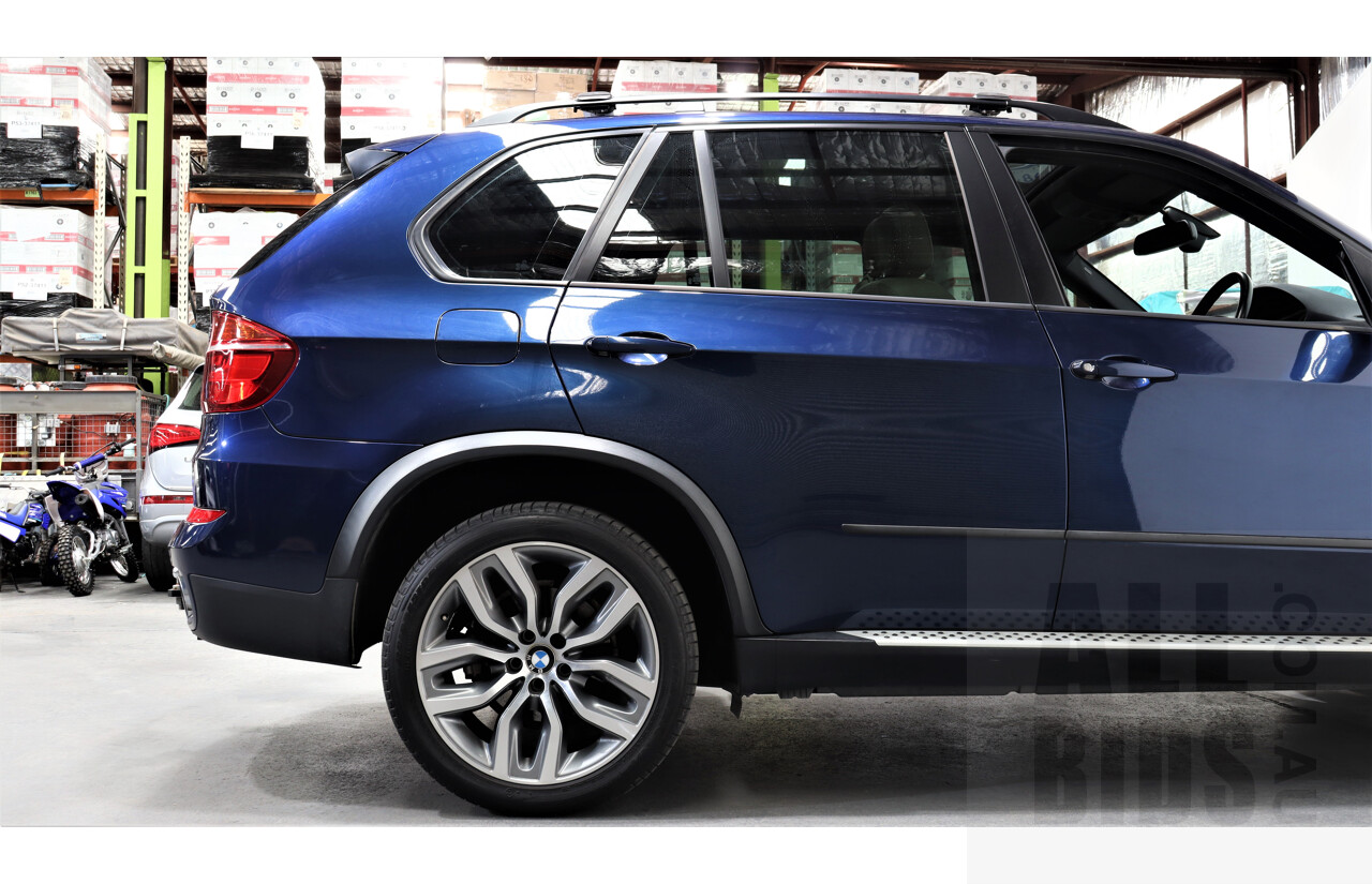 10/2012 Bmw X5 Xdrive 30d E70 MY10 4d Wagon Blue 3.0L Turbo Diesel