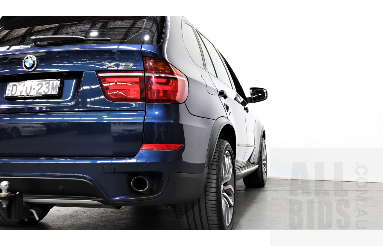 10/2012 Bmw X5 Xdrive 30d E70 MY10 4d Wagon Blue 3.0L Turbo Diesel