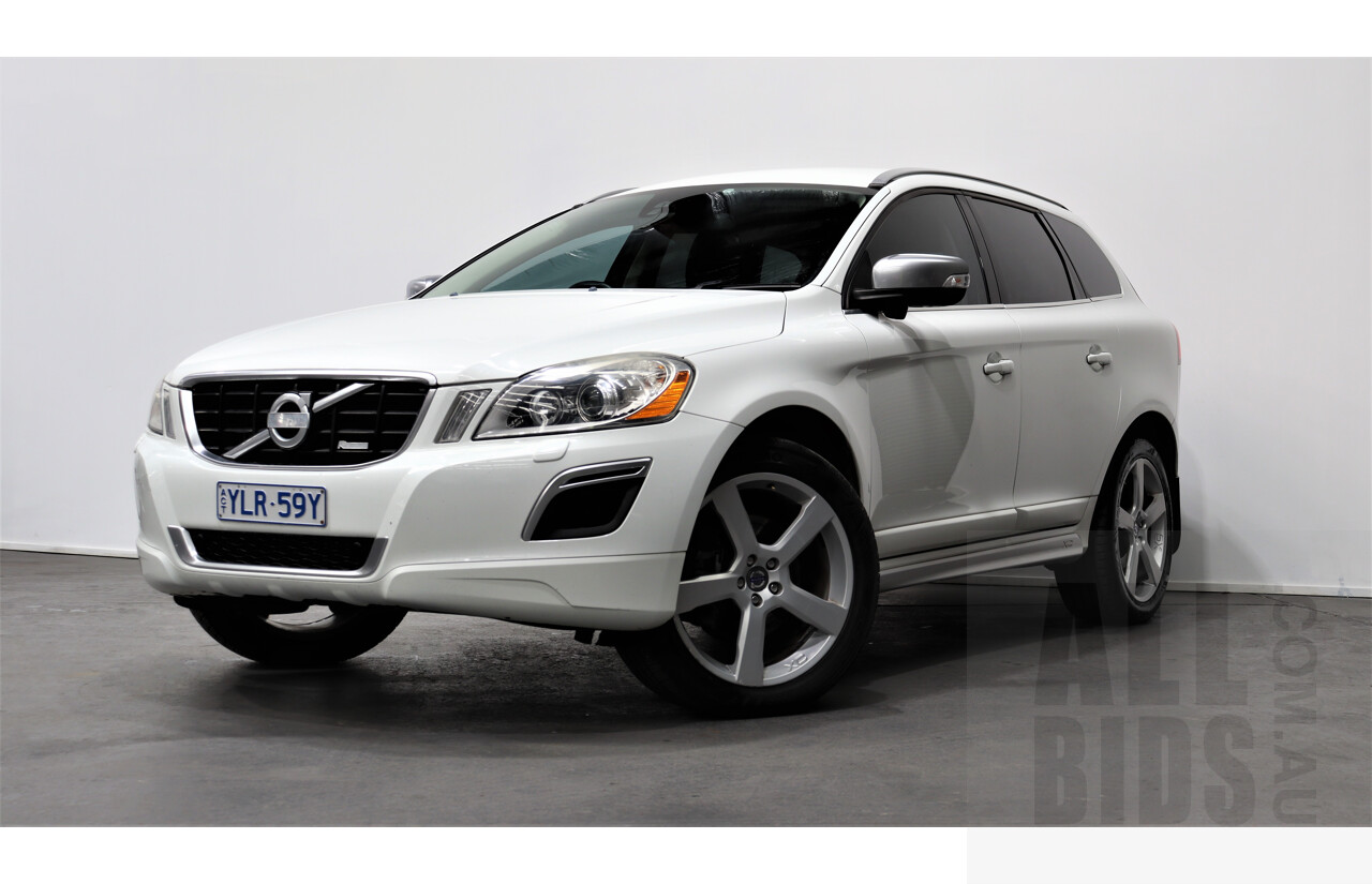6/2013 Volvo XC60 D5 R-Design Polestar DZ MY12 4d Wagon White 2.4L Turbo Diesel