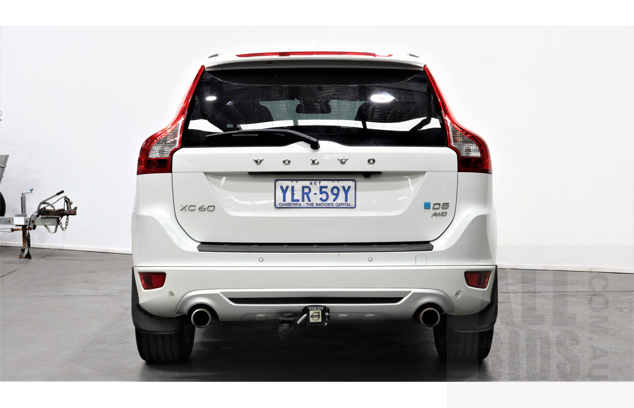 6/2013 Volvo XC60 D5 R-Design Polestar DZ MY12 4d Wagon White 2.4L Turbo Diesel