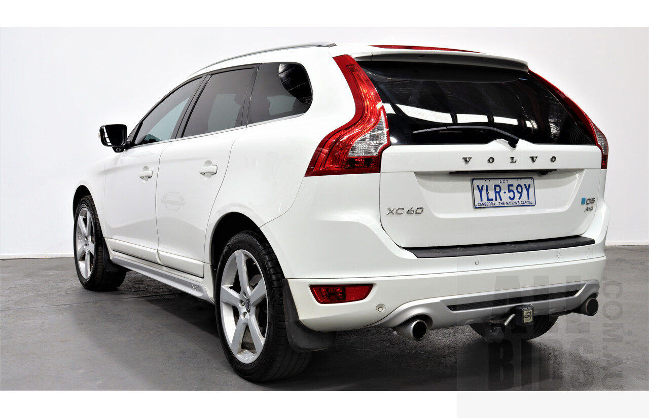 6/2013 Volvo XC60 D5 R-Design Polestar DZ MY12 4d Wagon White 2.4L Turbo Diesel