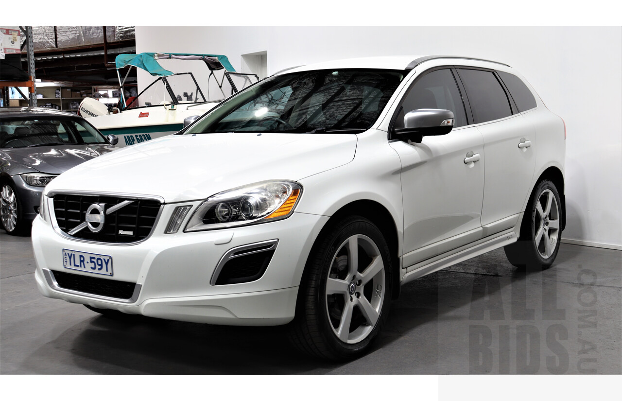 6/2013 Volvo XC60 D5 R-Design Polestar DZ MY12 4d Wagon White 2.4L Turbo Diesel