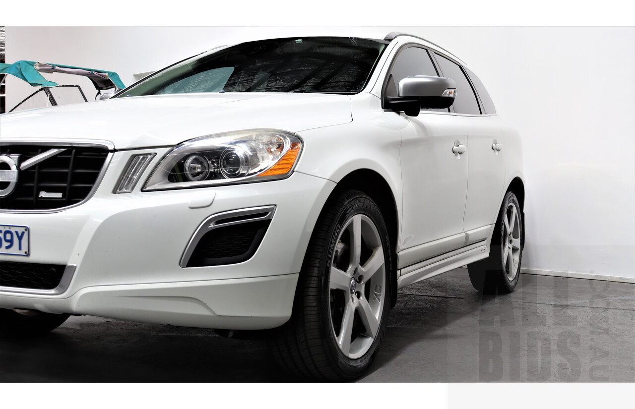 6/2013 Volvo XC60 D5 R-Design Polestar DZ MY12 4d Wagon White 2.4L Turbo Diesel
