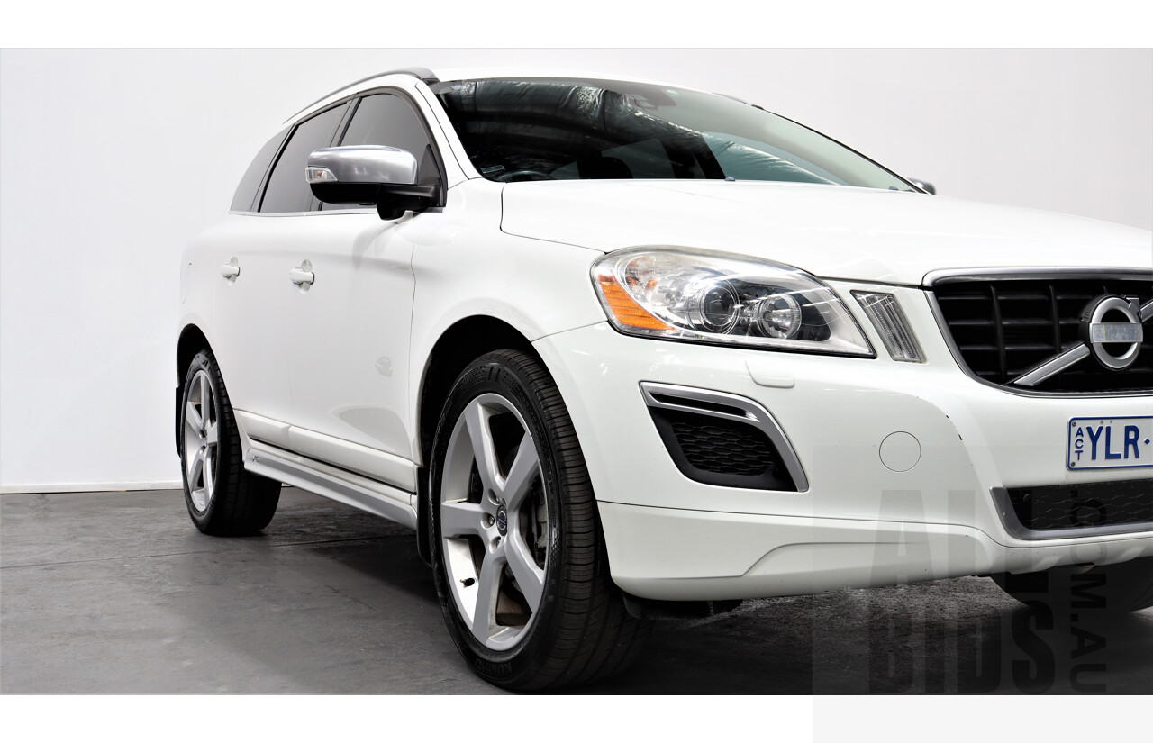 6/2013 Volvo XC60 D5 R-Design Polestar DZ MY12 4d Wagon White 2.4L Turbo Diesel