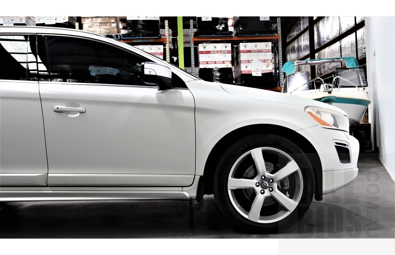 6/2013 Volvo XC60 D5 R-Design Polestar DZ MY12 4d Wagon White 2.4L Turbo Diesel