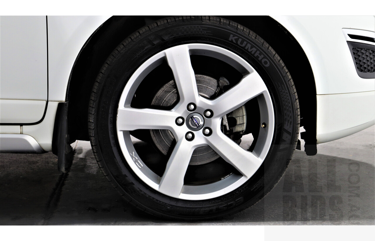 6/2013 Volvo XC60 D5 R-Design Polestar DZ MY12 4d Wagon White 2.4L Turbo Diesel