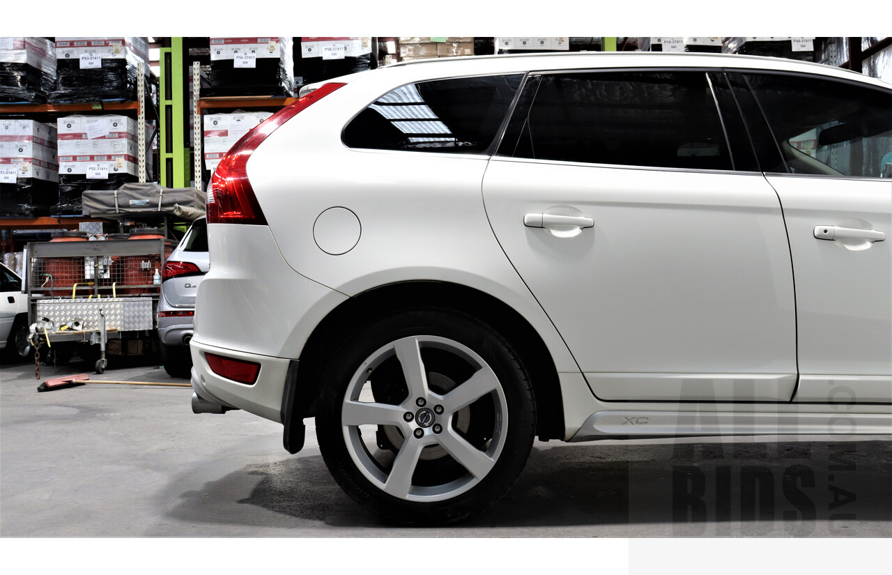 6/2013 Volvo XC60 D5 R-Design Polestar DZ MY12 4d Wagon White 2.4L Turbo Diesel