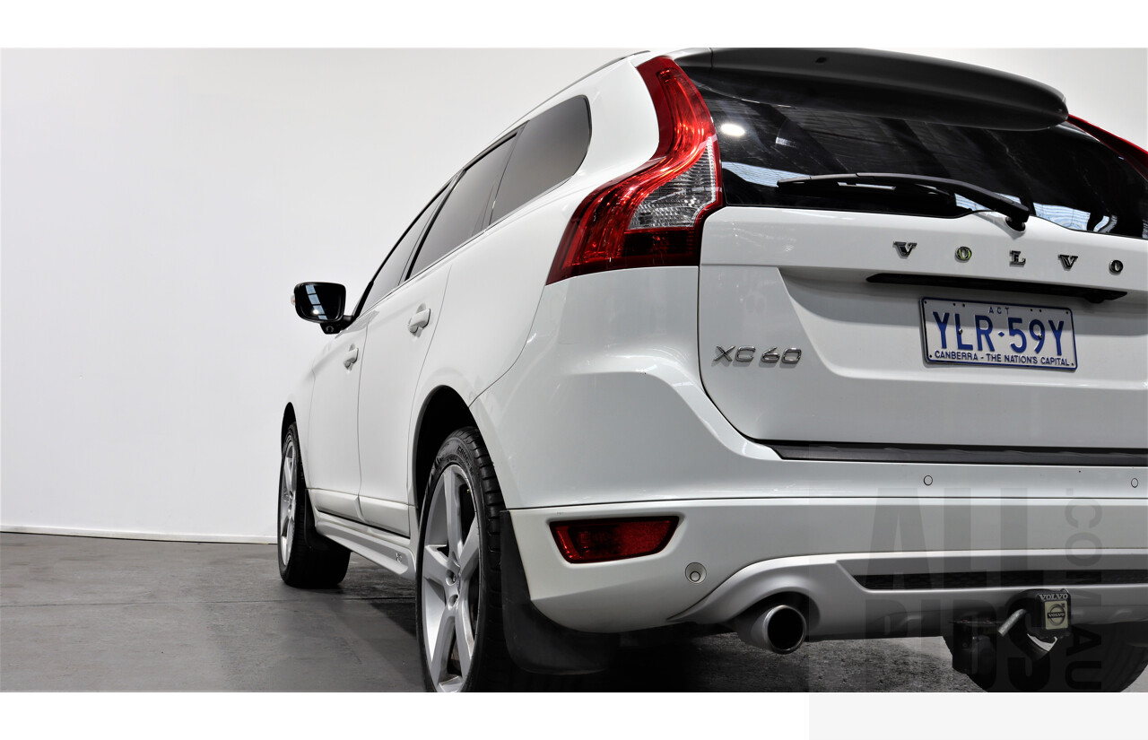 6/2013 Volvo XC60 D5 R-Design Polestar DZ MY12 4d Wagon White 2.4L Turbo Diesel