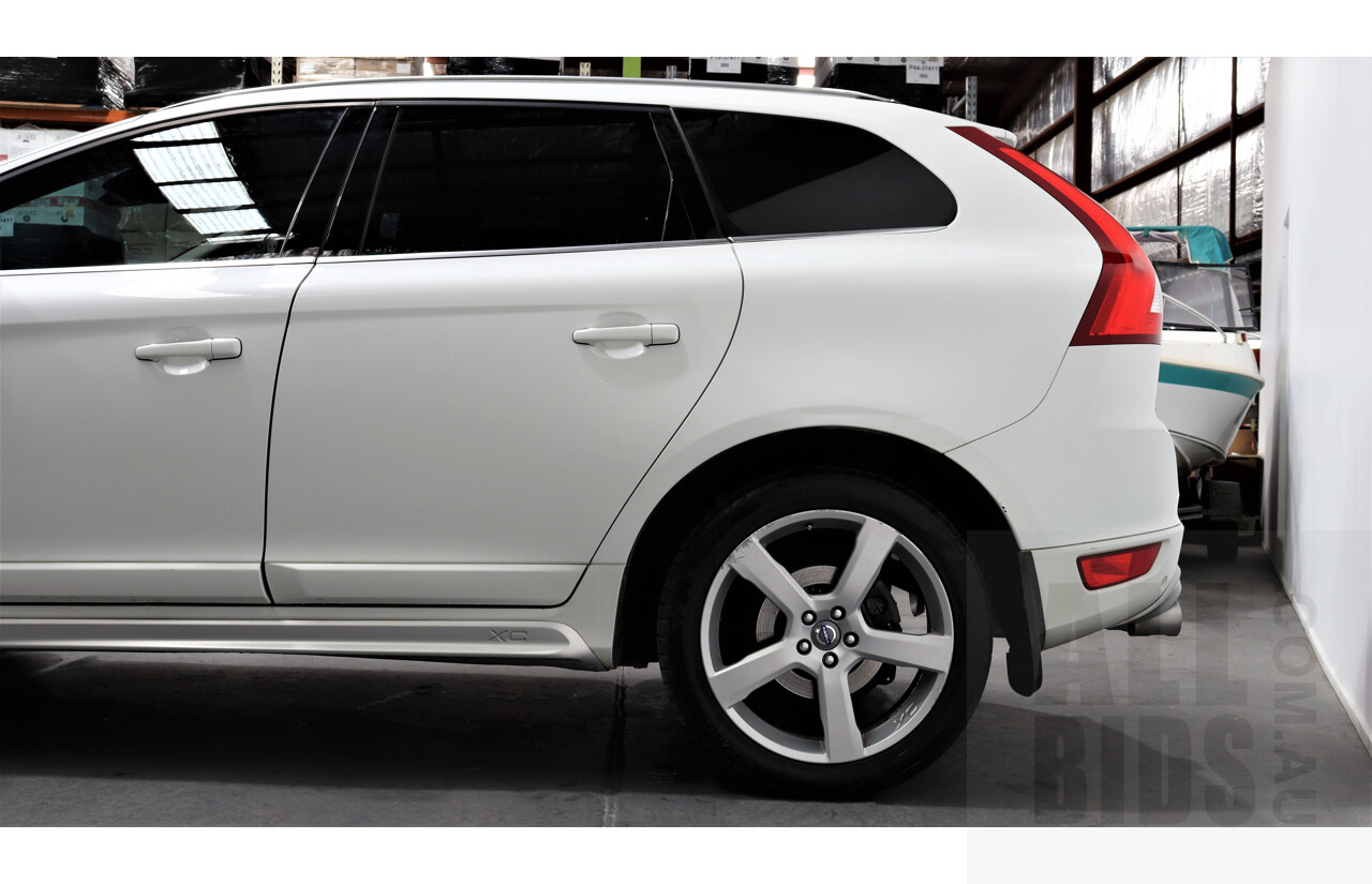 6/2013 Volvo XC60 D5 R-Design Polestar DZ MY12 4d Wagon White 2.4L Turbo Diesel