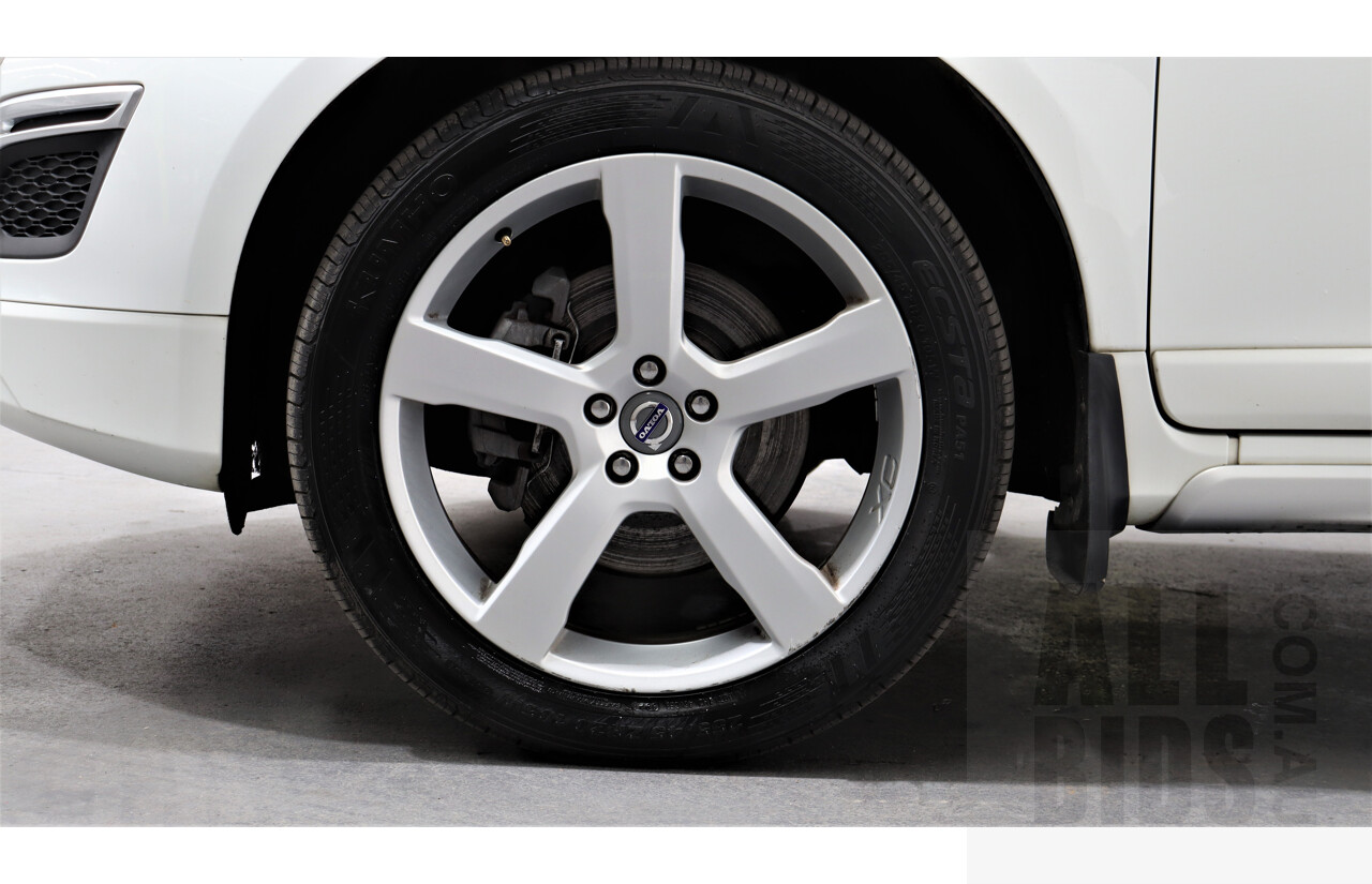 6/2013 Volvo XC60 D5 R-Design Polestar DZ MY12 4d Wagon White 2.4L Turbo Diesel
