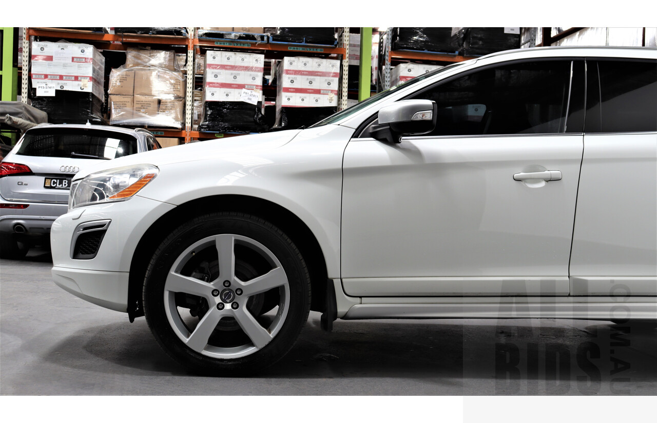 6/2013 Volvo XC60 D5 R-Design Polestar DZ MY12 4d Wagon White 2.4L Turbo Diesel