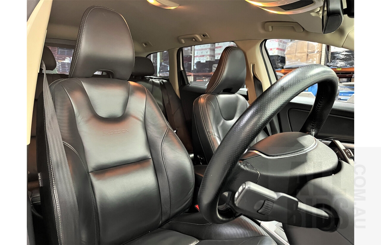 6/2013 Volvo XC60 D5 R-Design Polestar DZ MY12 4d Wagon White 2.4L Turbo Diesel