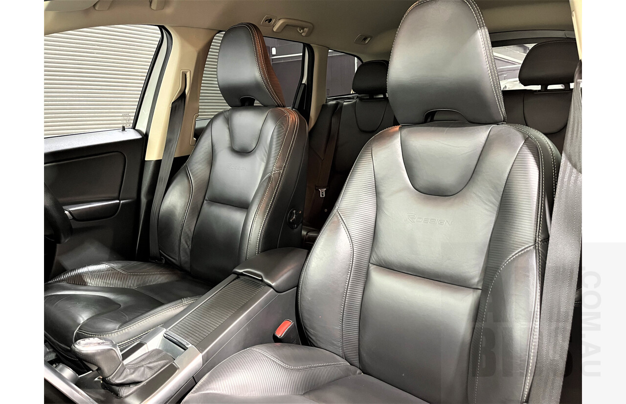 6/2013 Volvo XC60 D5 R-Design Polestar DZ MY12 4d Wagon White 2.4L Turbo Diesel