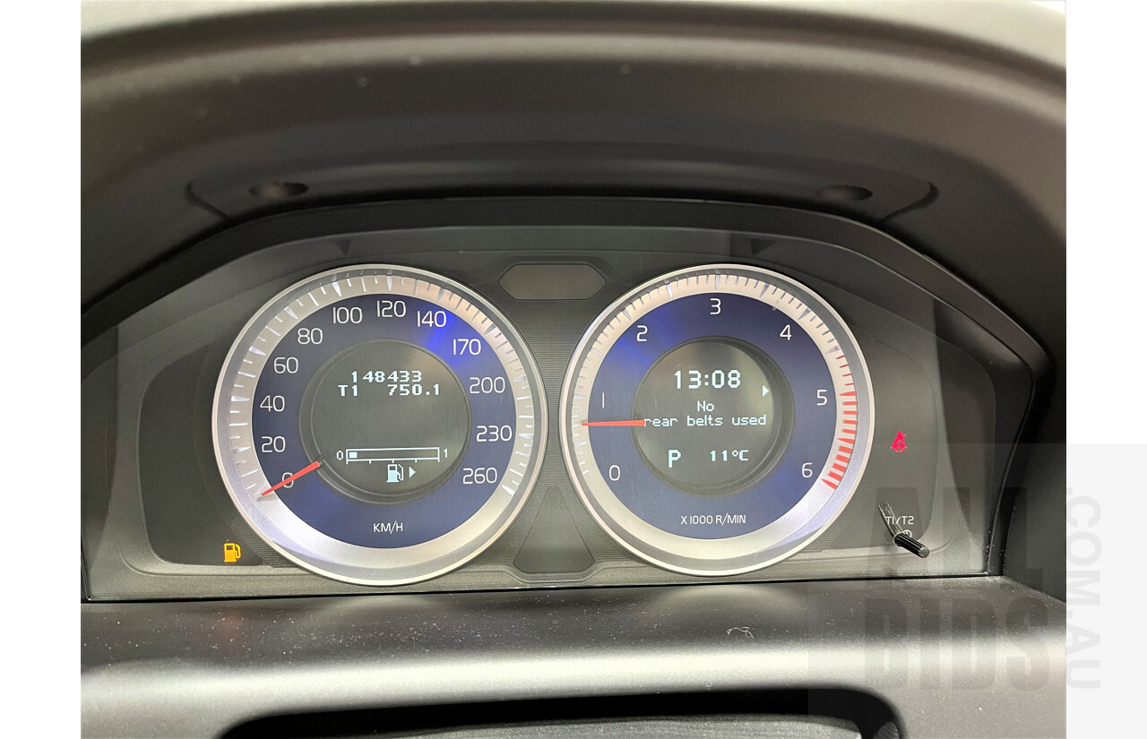 6/2013 Volvo XC60 D5 R-Design Polestar DZ MY12 4d Wagon White 2.4L Turbo Diesel