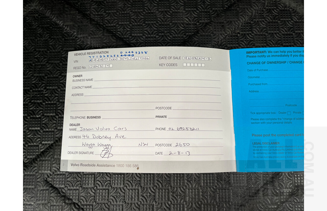 6/2013 Volvo XC60 D5 R-Design Polestar DZ MY12 4d Wagon White 2.4L Turbo Diesel