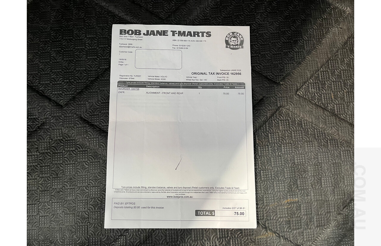 6/2013 Volvo XC60 D5 R-Design Polestar DZ MY12 4d Wagon White 2.4L Turbo Diesel