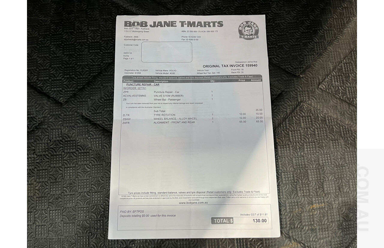 6/2013 Volvo XC60 D5 R-Design Polestar DZ MY12 4d Wagon White 2.4L Turbo Diesel