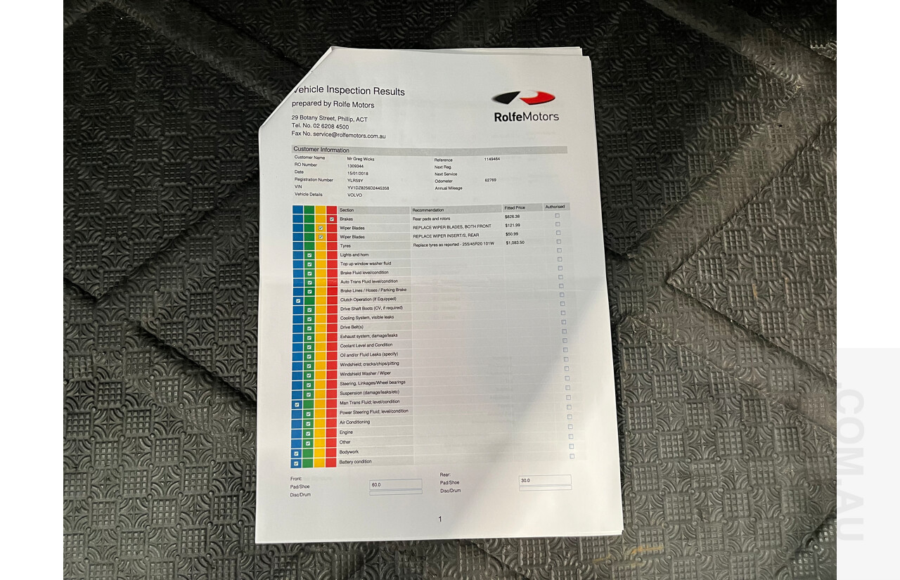 6/2013 Volvo XC60 D5 R-Design Polestar DZ MY12 4d Wagon White 2.4L Turbo Diesel