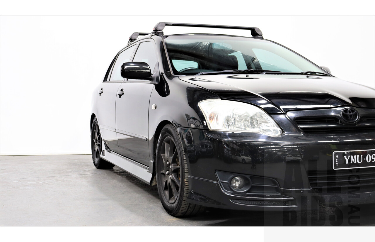 11/2005 Toyota Corolla Sportivo ZZE123R 5d Hatchback Black 1.8L