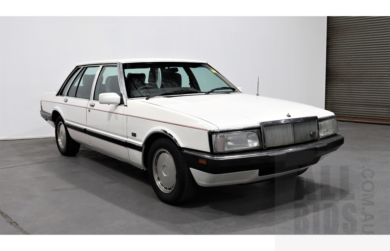 9/1987 Ford LTD FE 4d Sedan White Auto EFI 4.0L