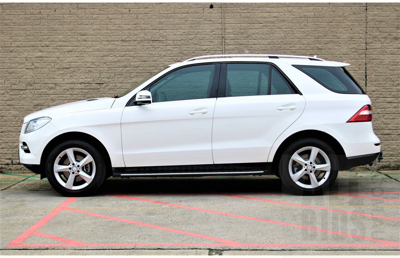 11/2013 Mercedes-Benz ML 250 CDI Bluetec (4x4) 166 4d Wagon Polar White 2.1L Turbo Diesel