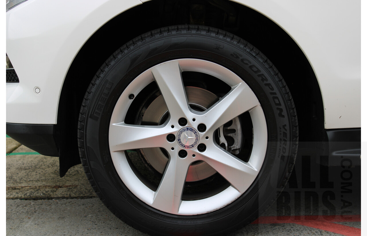 11/2013 Mercedes-Benz ML 250 CDI Bluetec (4x4) 166 4d Wagon Polar White 2.1L Turbo Diesel