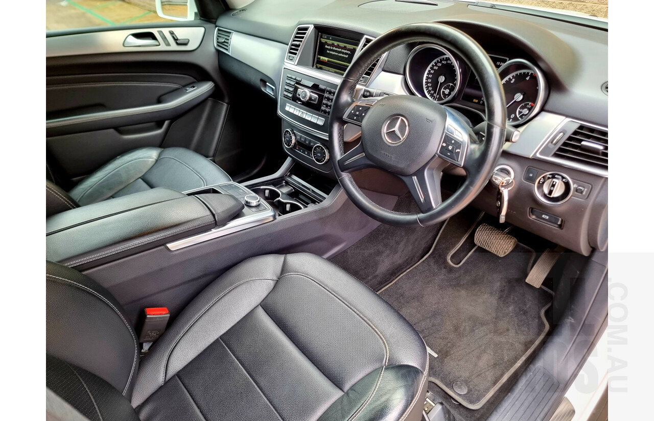 11/2013 Mercedes-Benz ML 250 CDI Bluetec (4x4) 166 4d Wagon Polar White 2.1L Turbo Diesel