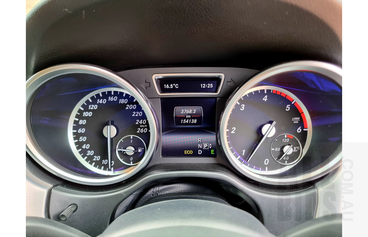 11/2013 Mercedes-Benz ML 250 CDI Bluetec (4x4) 166 4d Wagon Polar White 2.1L Turbo Diesel