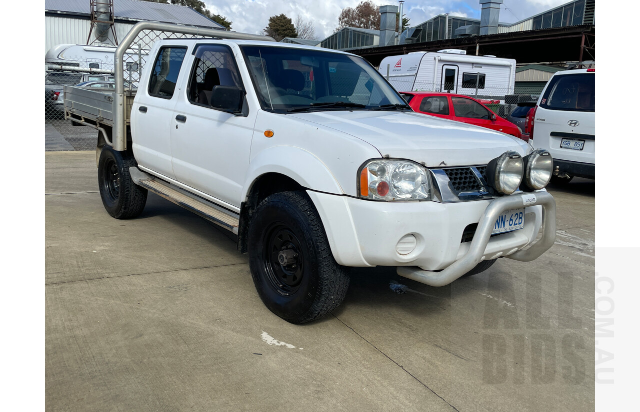 11/2002 Nissan Navara DX (4x4) D22 C/Chas White 3.0L