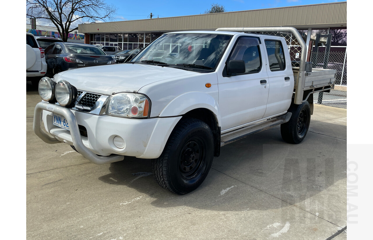 11/2002 Nissan Navara DX (4x4) D22 C/Chas White 3.0L