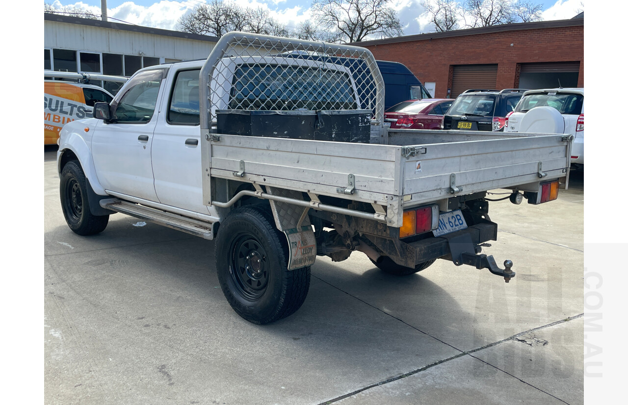 11/2002 Nissan Navara DX (4x4) D22 C/Chas White 3.0L