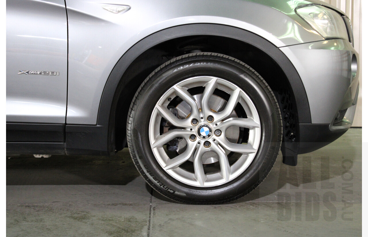 3/2011 BMW X3 X-drive 28i F25 4d Wagon Grey 3.0L