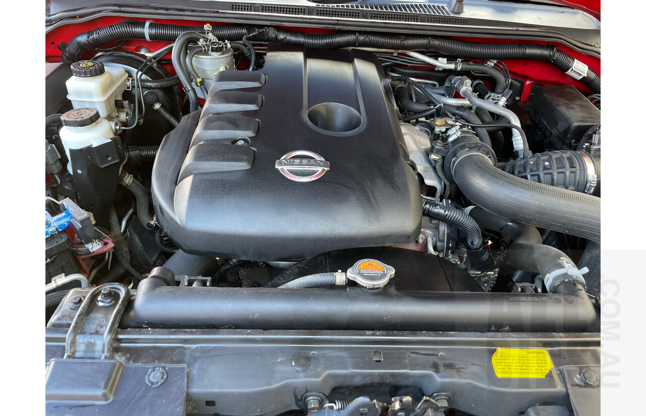 10/2012 Nissan Navara ST (4x2) D40 MY12 Dual Cab P/Up Red 2.5L
