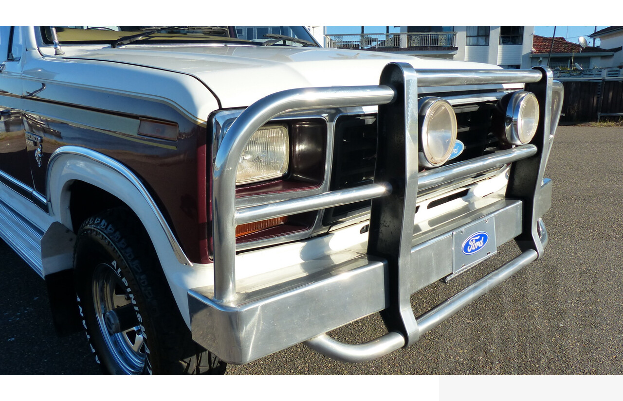 3/1985 Ford Bronco (4x4) 2d Wagon Metallic Brown & White 5.8L V8 351ci - Matching Numbers