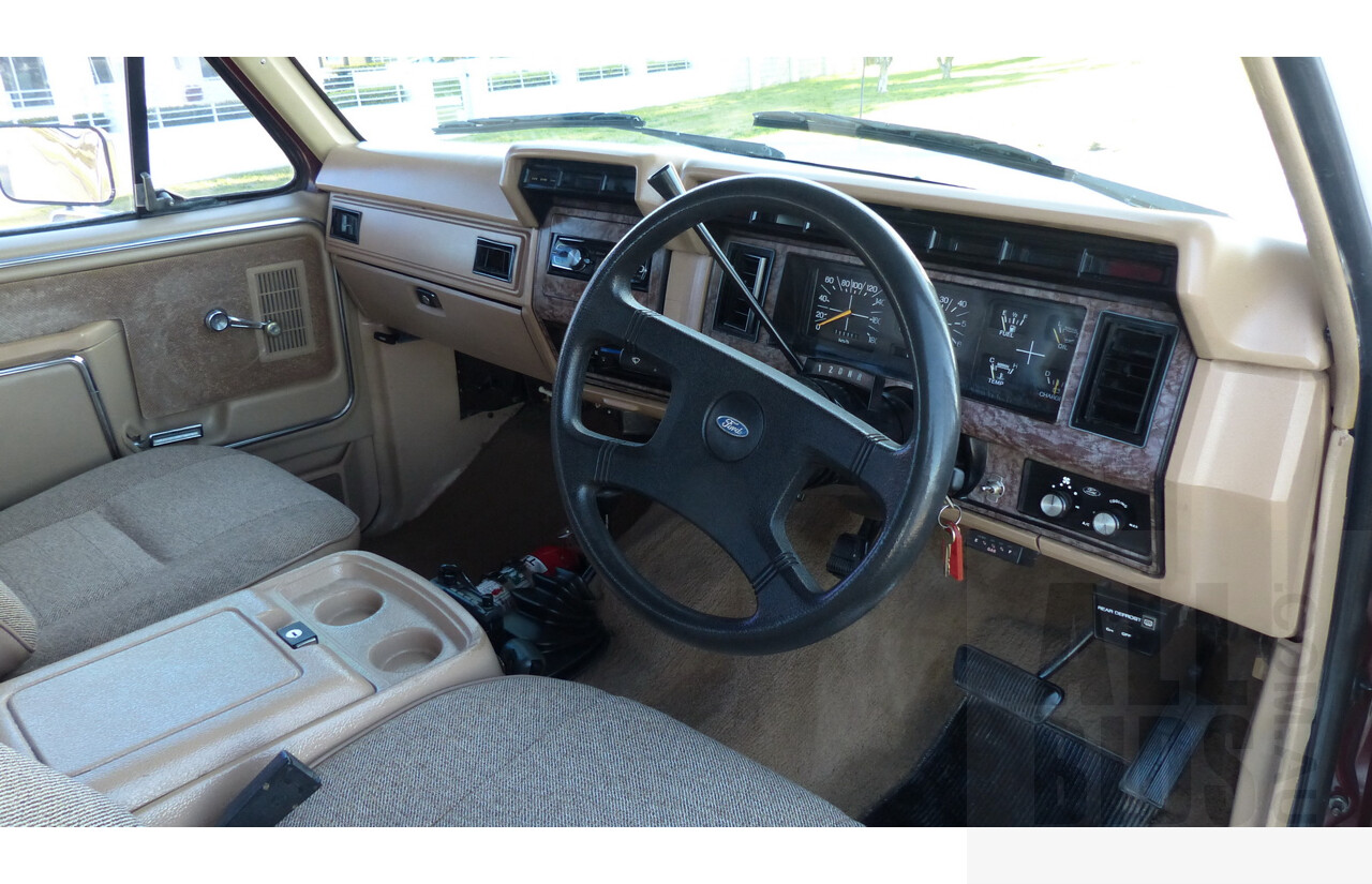 3/1985 Ford Bronco (4x4) 2d Wagon Metallic Brown & White 5.8L V8 351ci - Matching Numbers