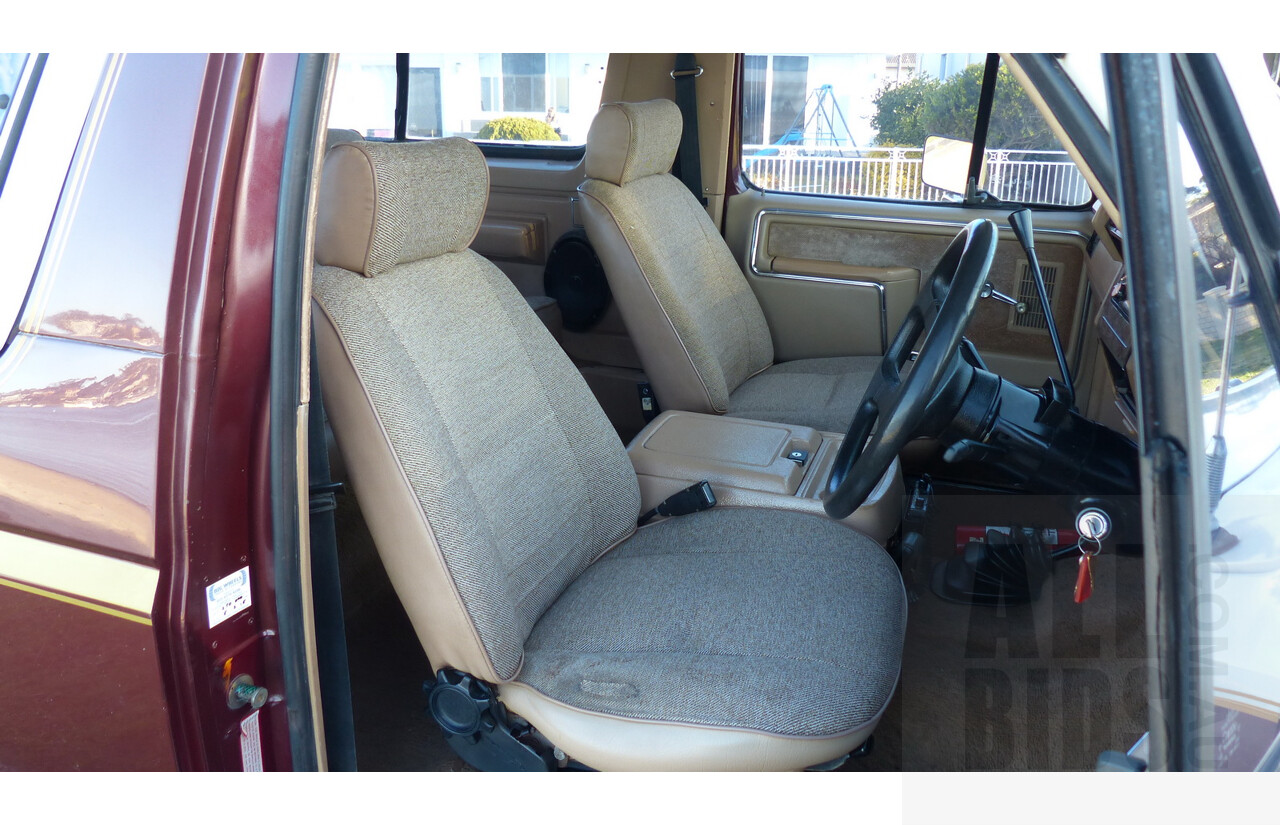 3/1985 Ford Bronco (4x4) 2d Wagon Metallic Brown & White 5.8L V8 351ci - Matching Numbers