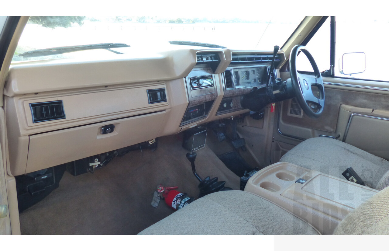 3/1985 Ford Bronco (4x4) 2d Wagon Metallic Brown & White 5.8L V8 351ci - Matching Numbers