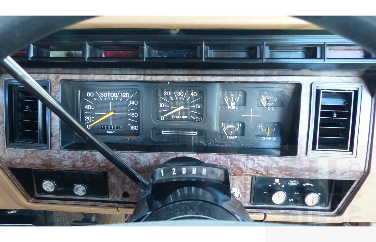 3/1985 Ford Bronco (4x4) 2d Wagon Metallic Brown & White 5.8L V8 351ci - Matching Numbers