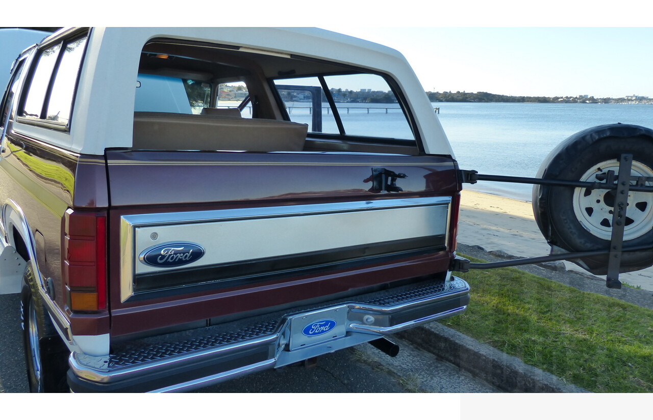 3/1985 Ford Bronco (4x4) 2d Wagon Metallic Brown & White 5.8L V8 351ci - Matching Numbers