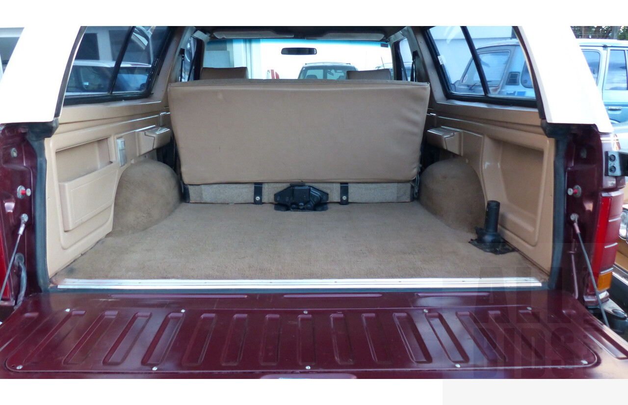 3/1985 Ford Bronco (4x4) 2d Wagon Metallic Brown & White 5.8L V8 351ci - Matching Numbers